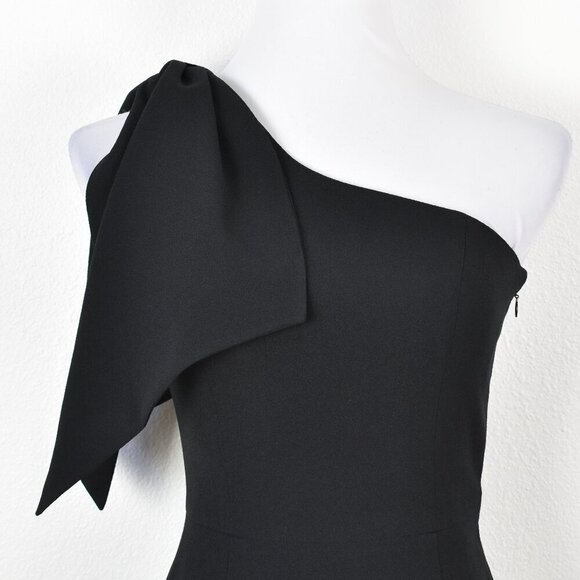 Dress The Population TIFFANY One Shoulder Midi Sheath Dress NEW - S - Picture 3 of 11